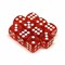 Dice D6 12 mm 10pcs. Dark-Orange Transparent - photo 30653