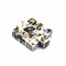 Dice D6 12 mm 10pcs. White-Black Marble - photo 30657
