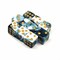 Dice D6 12 mm 10pcs. White-Blue Marbled - photo 30659