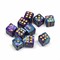 Dice D6 12 mm 10pcs. Blue-Purple Marbled - photo 30664