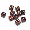 Dice D6 12 mm 10pcs. Red-Blue Marbled - photo 30668