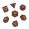 7-Piece RPG Dice Set — Orange Ornament - photo 30670