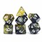 7-Piece RPG Dice Set — Black-Gold - photo 30729