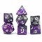 7-Piece RPG Dice Set — Black-Purple - photo 30744
