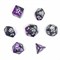 7-Piece RPG Dice Set — Black-Purple - photo 30745