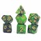 7-Piece RPG Dice Set — Black-Green - photo 30747