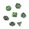 7-Piece RPG Dice Set — Black-Green - photo 30748