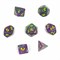7-Piece RPG Dice Set — Green-Purple - photo 30813