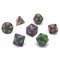 7-Piece RPG Dice Set — Green-Purple - photo 30814