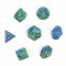 7-Piece RPG Dice Set — Green-Blue - photo 30833