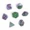 7-Piece RPG Dice Set — Green-Purple - photo 30836