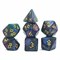 7-Piece RPG Dice Set — Green-Purple Space - photo 30844