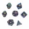 7-Piece RPG Dice Set — Green-Purple Space - photo 30845