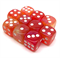 Dice D6 12 mm 10pcs. Red-Orange Pearlescent - photo 30949